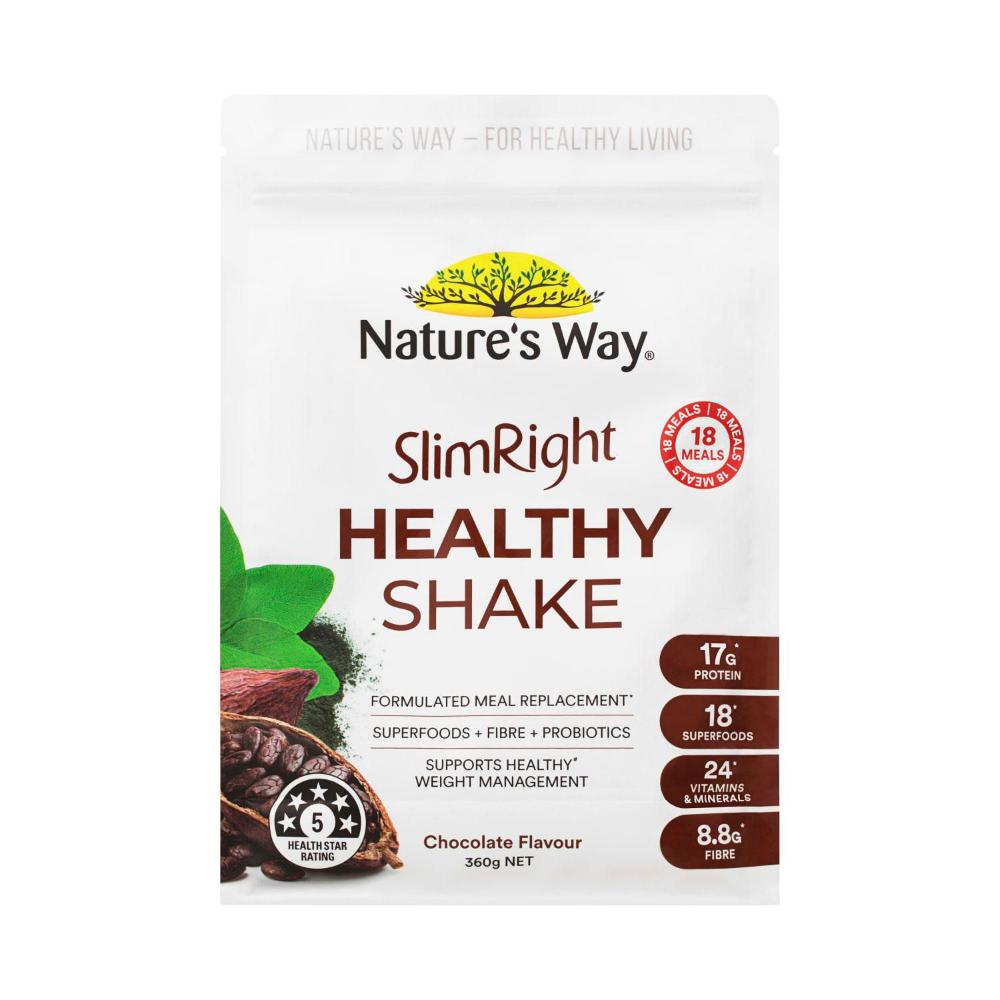 Natures Way Slimright Healthy Shake Chocolate - 360g