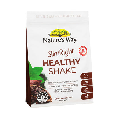 Natures Way Slimright Healthy Shake Chocolate - 360g