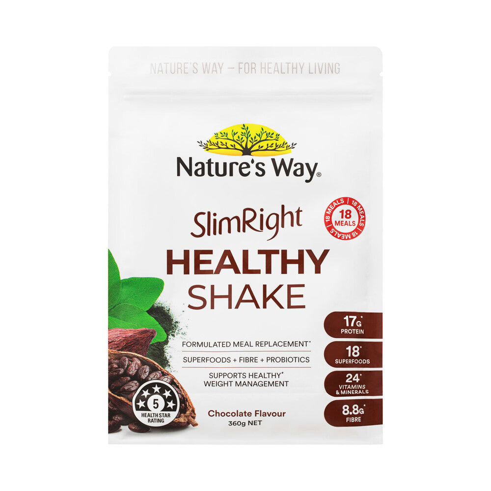 Natures Way Slimright Healthy Shake Chocolate - 360g