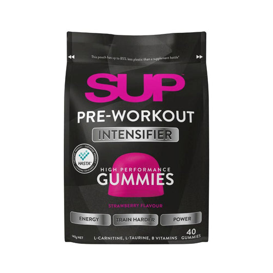 SUP Pre-workout Intensifier High Performance Gummies Strawberry Flavour - 40 Pack