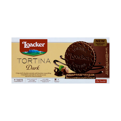 Loacker Gran Pasticceria Tortina Biscuit Dark Chocolate - 126g