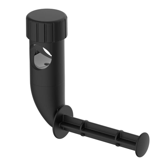 Evekare Toilet Roll Holder Rail Slider - Black Matte