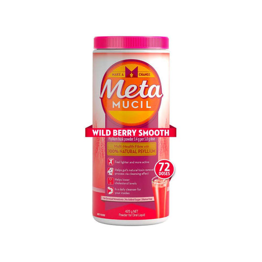 Metamucil 72 Dose Dietary Fibre Wild Berry - 425g