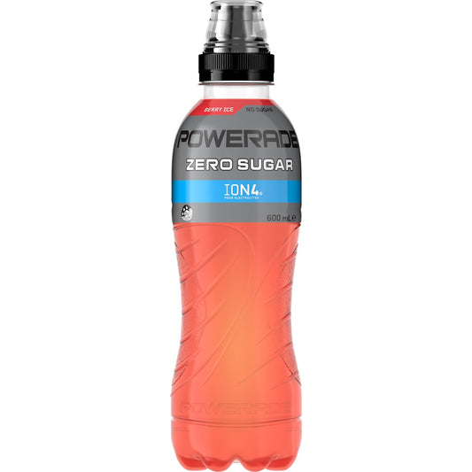 Powerade Berry Ice Zero Sports Drink Sipper Cap 600ml