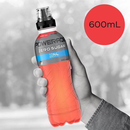 Powerade Berry Ice Zero Sports Drink Sipper Cap 600ml