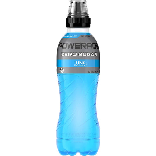Powerade Mountain Blast Zero Sports Drink Sipper Cap 600ml