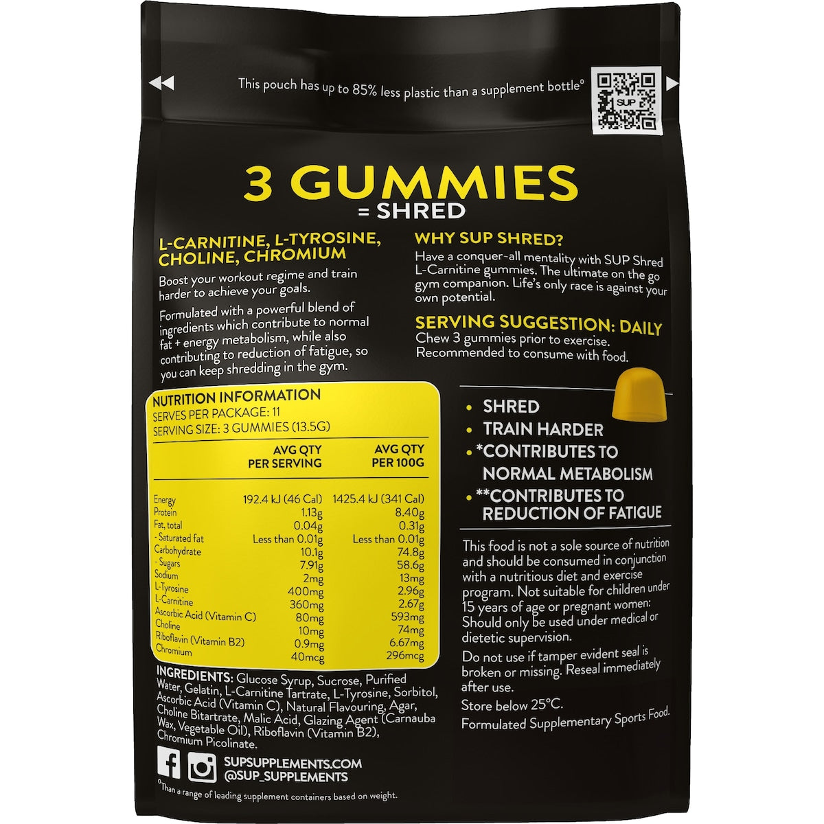 Sup Shred Gummies Citrus Rush 35 Pack