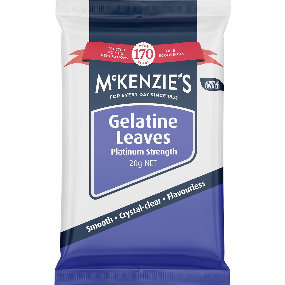 Mckenzie's Baking Aids Gelatine Leaves 20g