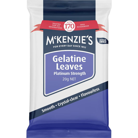 Mckenzie's Baking Aids Gelatine Leaves 20g