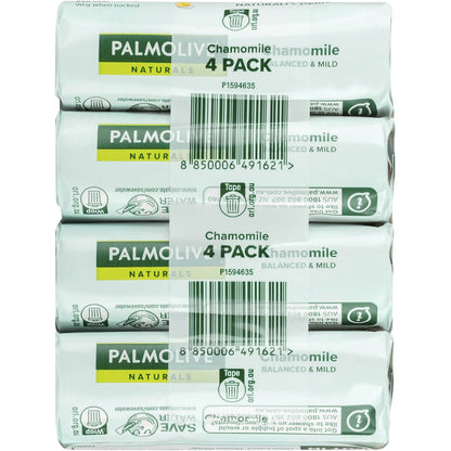 Palmolive Bar Soap Chamomile Extracts Naturals 90g X4 Pack