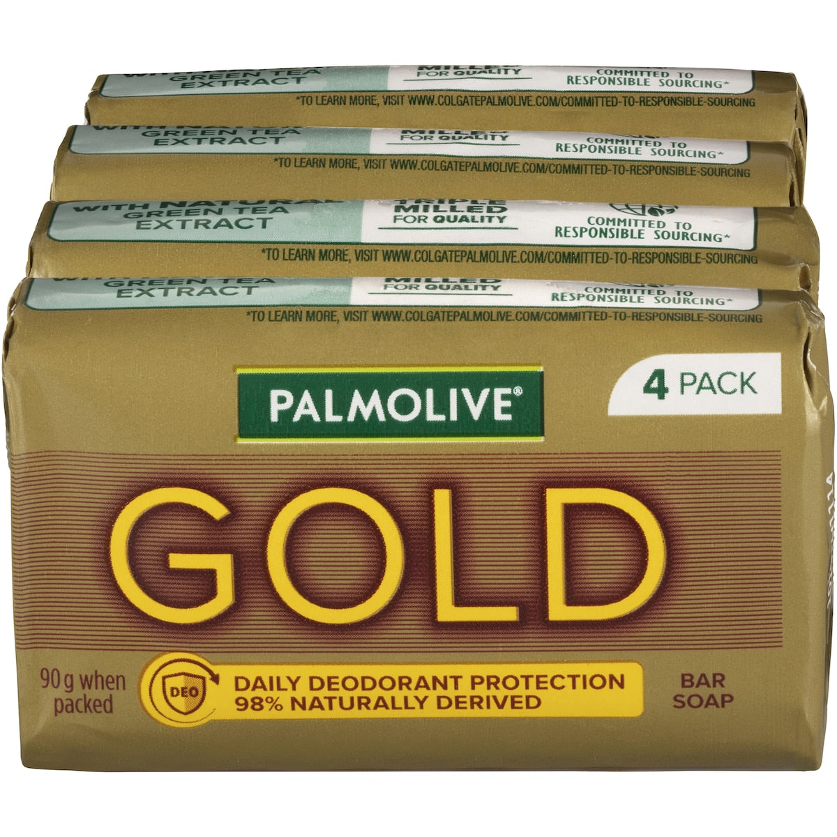 Palmolive Bar Soap Gold Deodorant Protection 90g X 4 Pack