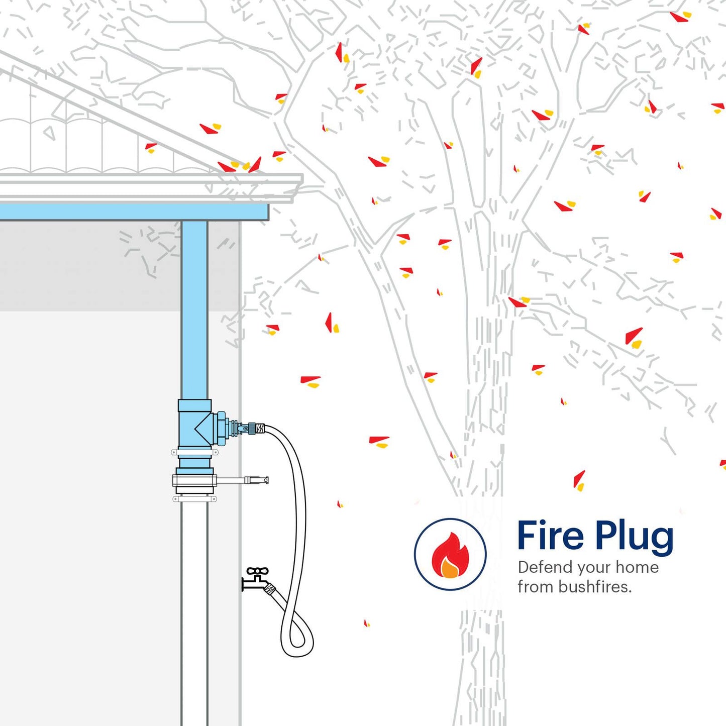 Rain Harvesting Fire Plug - 90mm