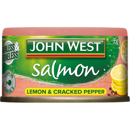 John West Salmon With Lemon Cracked Pepper 95g