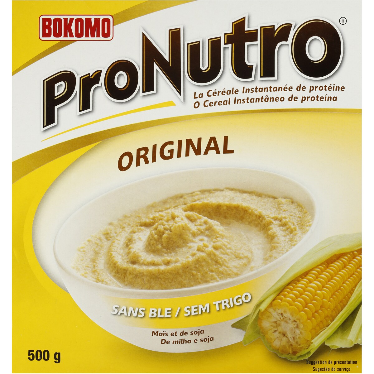 Bokomo Original Instant Protein Cereal Corn & Soy 500g
