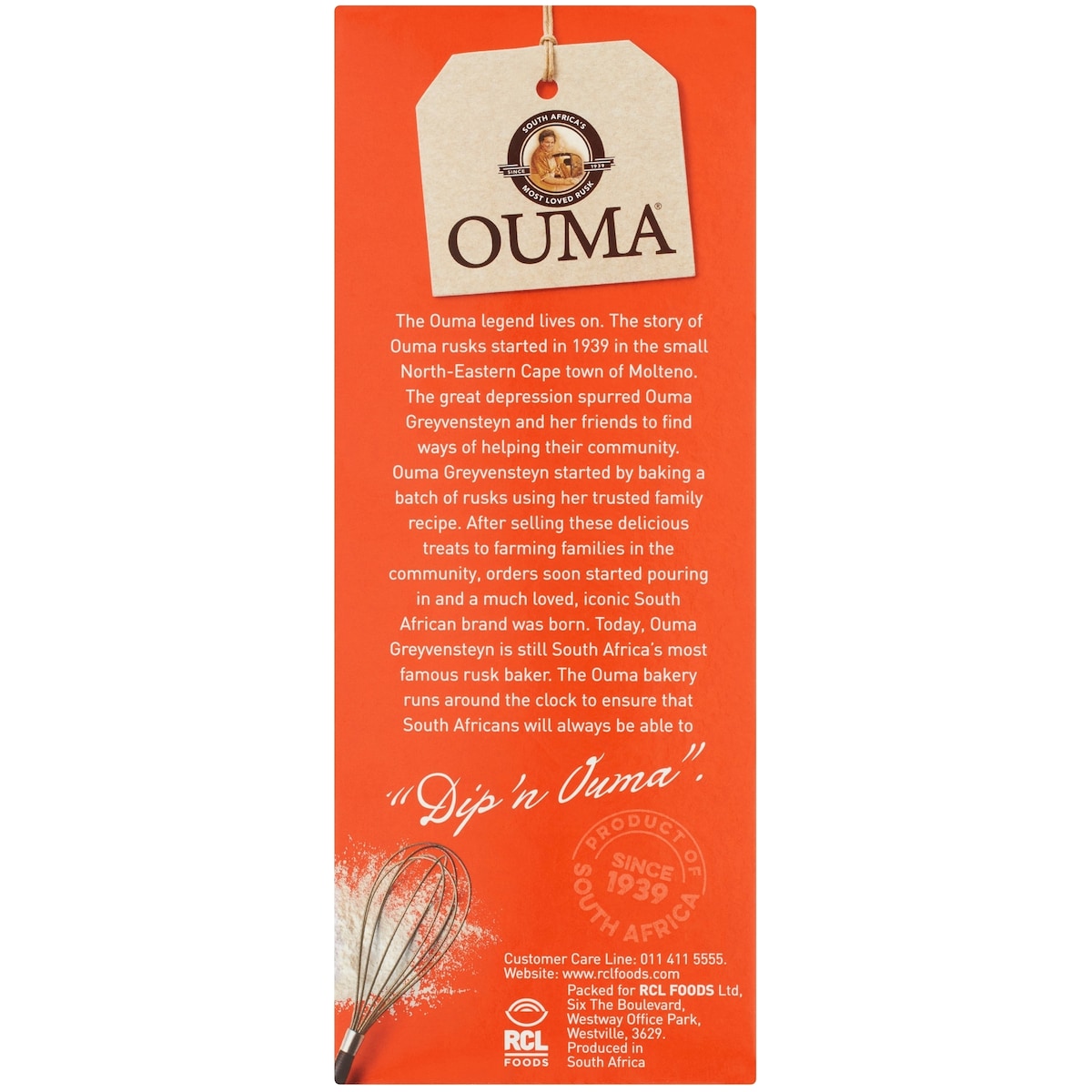 Ouma South African Breakfast Rusk 450g