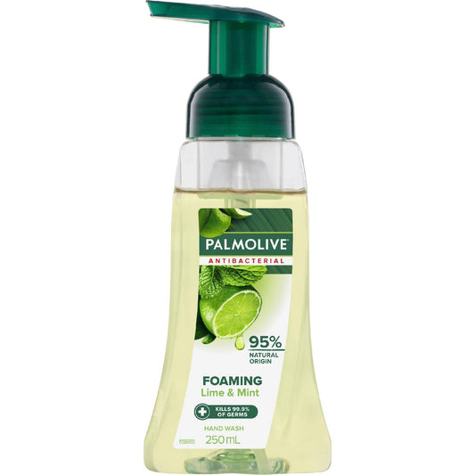 Palmolive Foaming Liquid Hand Wash Antibacterial Soap Pump Lime 250ml