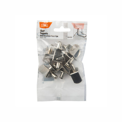 Taskmaster Metal Shelf Supports - 6mm - 12 Pack