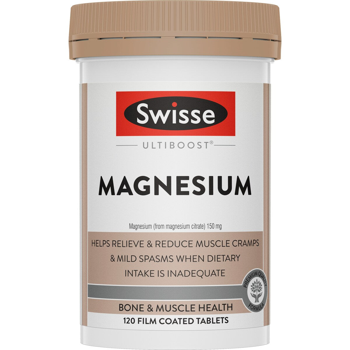 Swisse Ultiboost Magnesium Tablets For Bone And Muscle Health 120 Pack