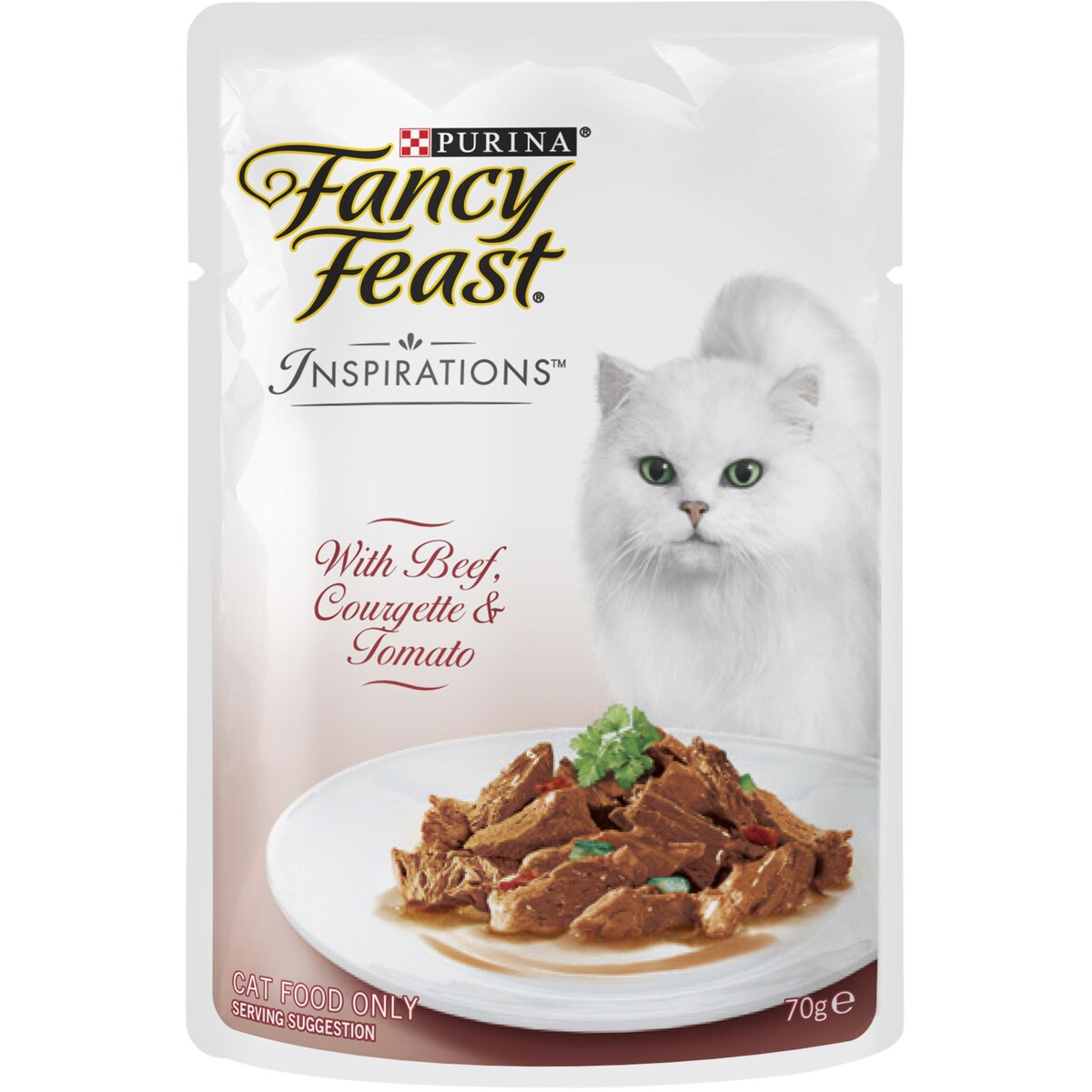 Fancy Feast Adult Inspirations Beef & Tuna Collection Wet Cat Food 70g X12 Pack