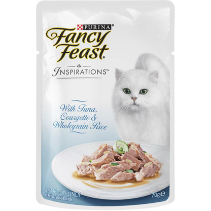 Fancy Feast Adult Inspirations Beef & Tuna Collection Wet Cat Food 70g X12 Pack
