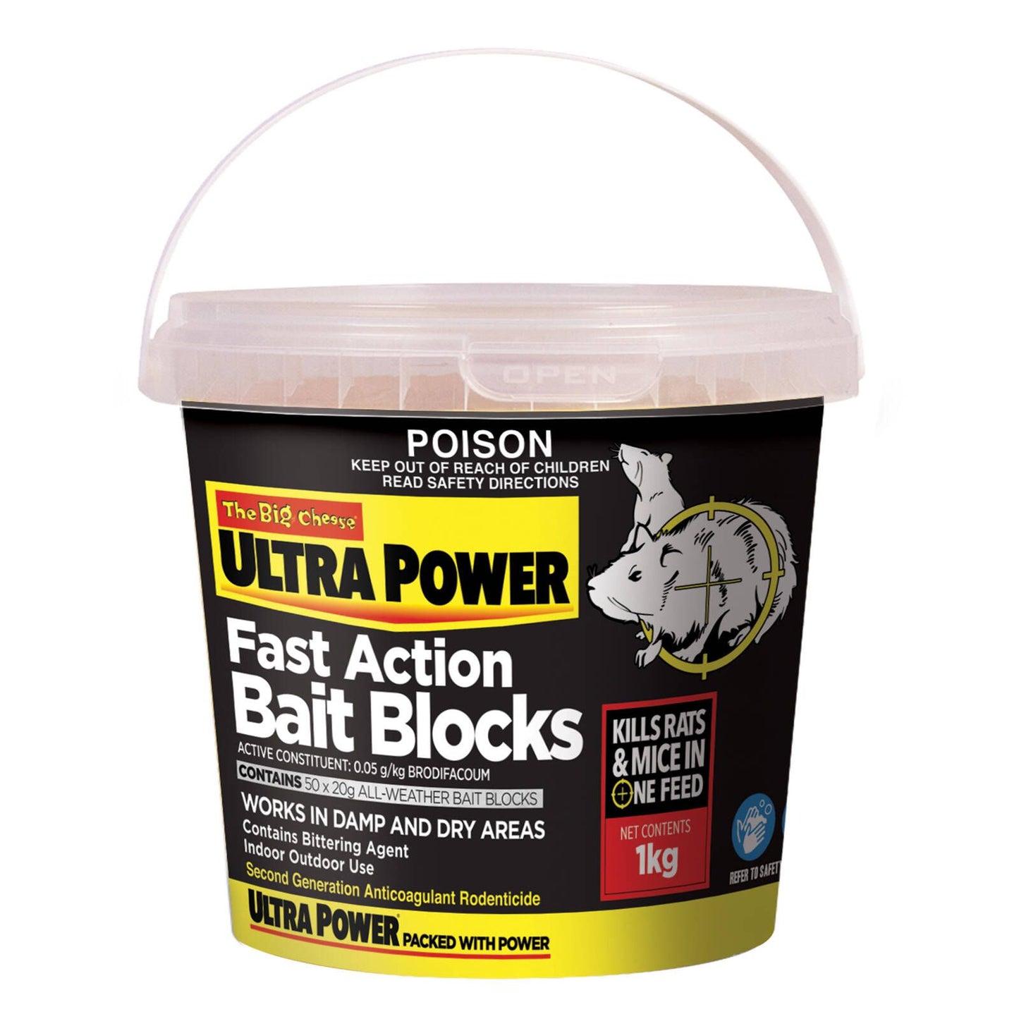The Big Cheese Ultra Power Fast Action Bait Blocks - 50x20g