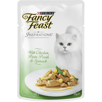 Fancy Feast Adult Inspirations Chicken Collection Wet Cat Food 70g X 12 Pack