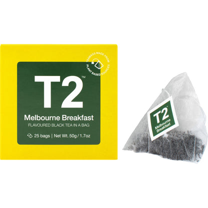 T2 Melbourne Breakfast Black Tea Bags 25 Pack