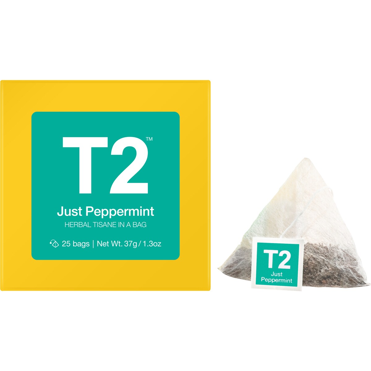 T2 Tea Just Peppermint Herbal Tisane Bags 25 pack