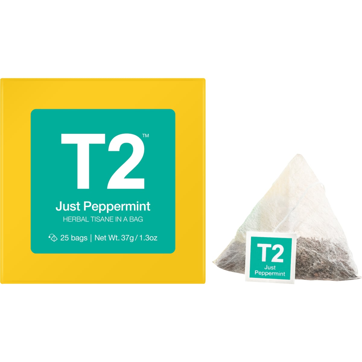 T2 Tea Just Peppermint Herbal Tisane Bags 25 pack