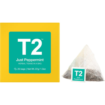 T2 Tea Just Peppermint Herbal Tisane Bags 25 pack
