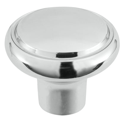 Gainsborough Classic Wardrobe Knob - 52mm - Aluminium - Bright Chrome