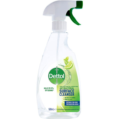 Dettol Multipurpose Disinfectant Cleaning Spray Lime & Mint 500ml