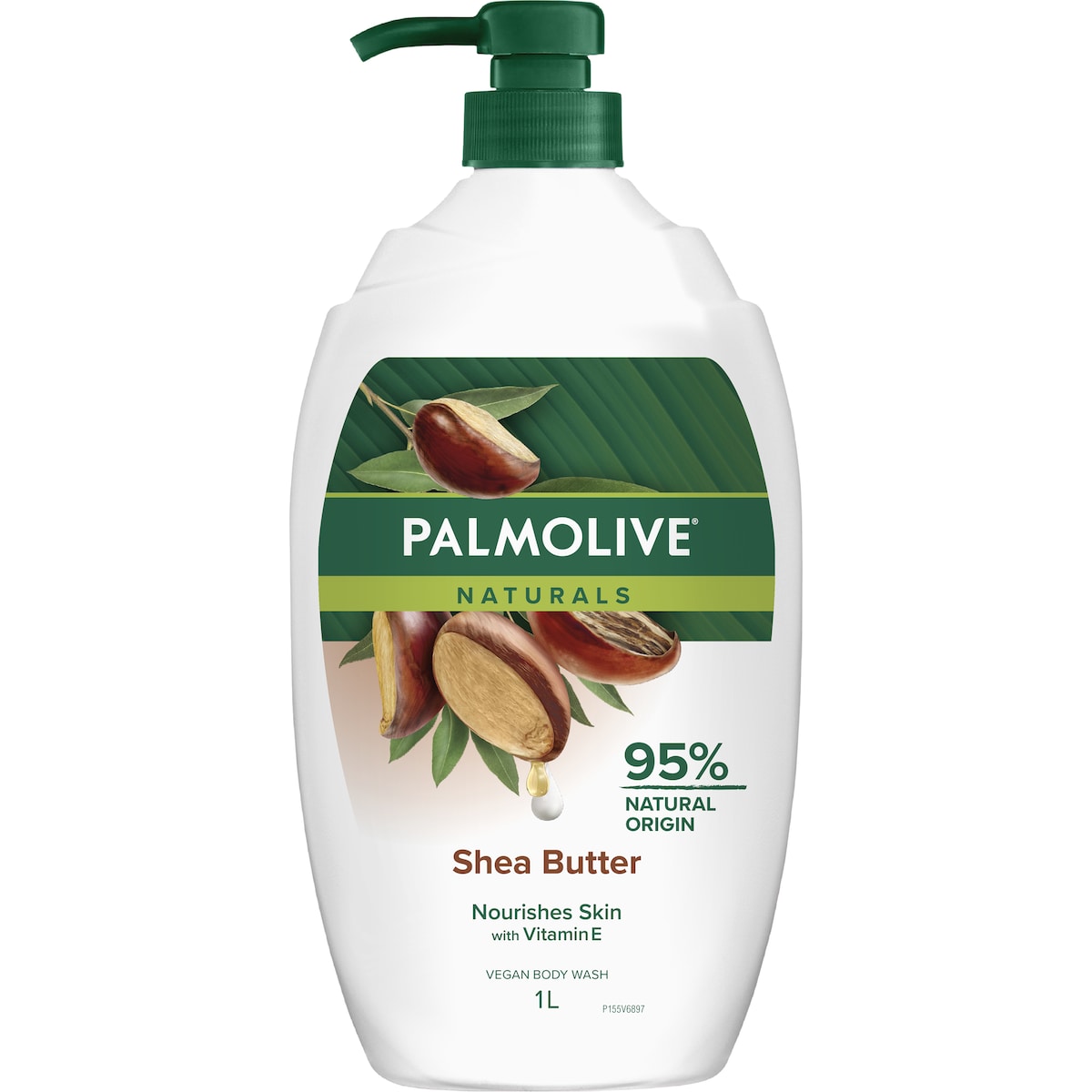 Palmolive Body Wash Shower Gel Naturals Shea Butter 1l