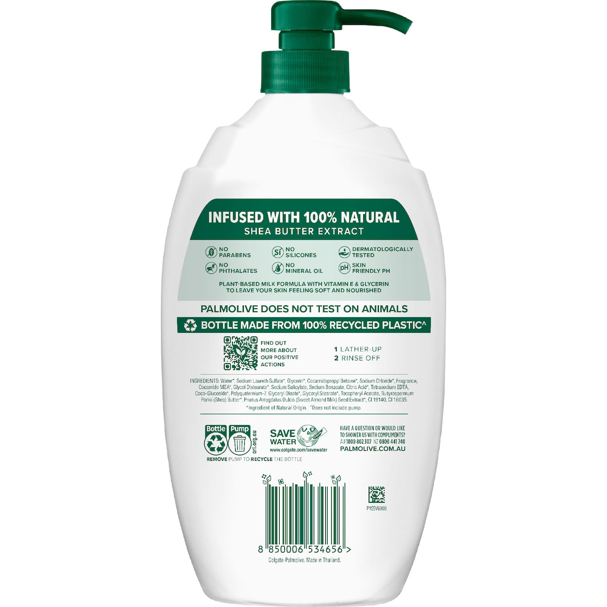 Palmolive Body Wash Shower Gel Naturals Shea Butter 1l