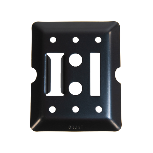 Grunt E Track Versatile Fixing Plate - 550kg - Black