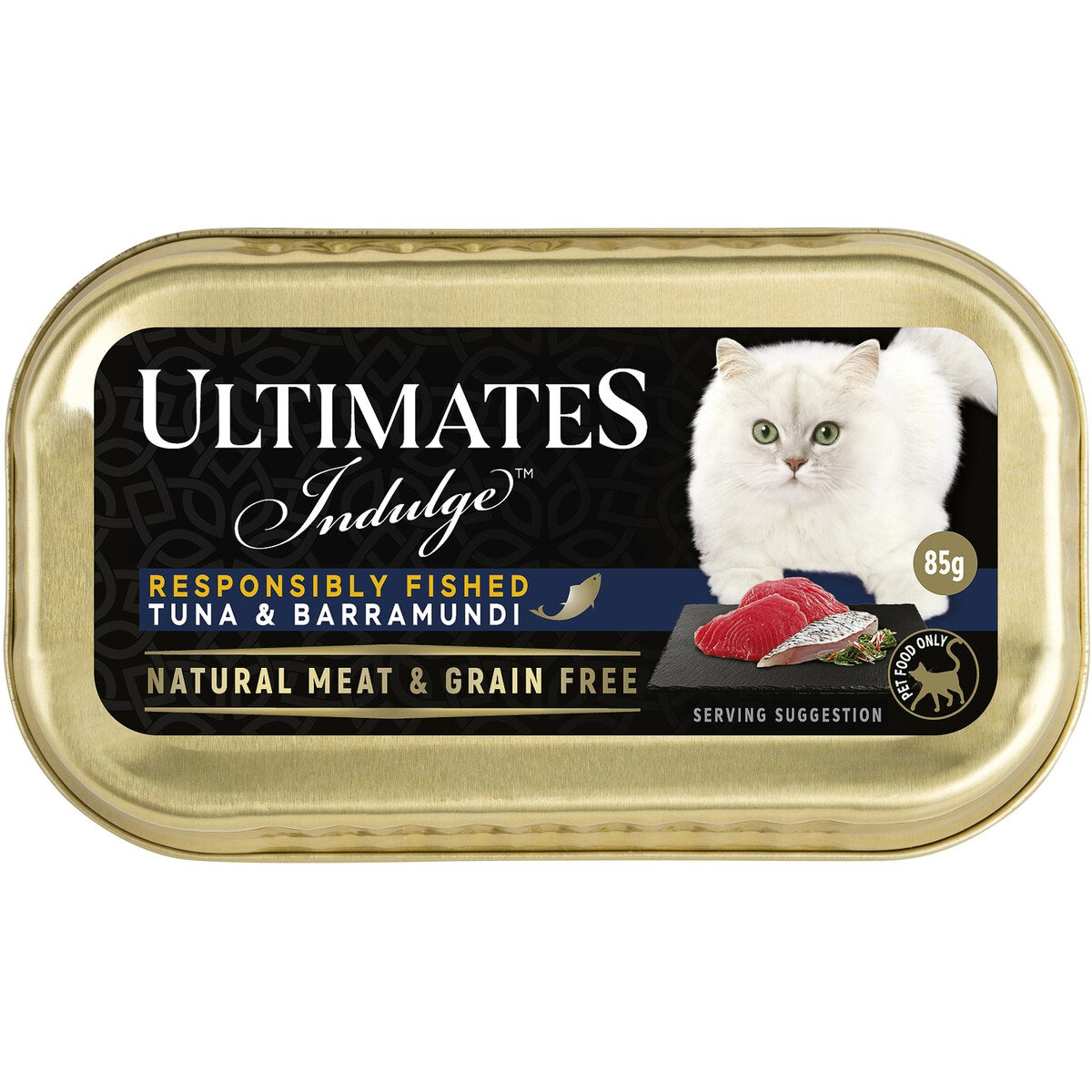 Ultimates Indulge Adult Cat Food Tuna & Barramundi 85g