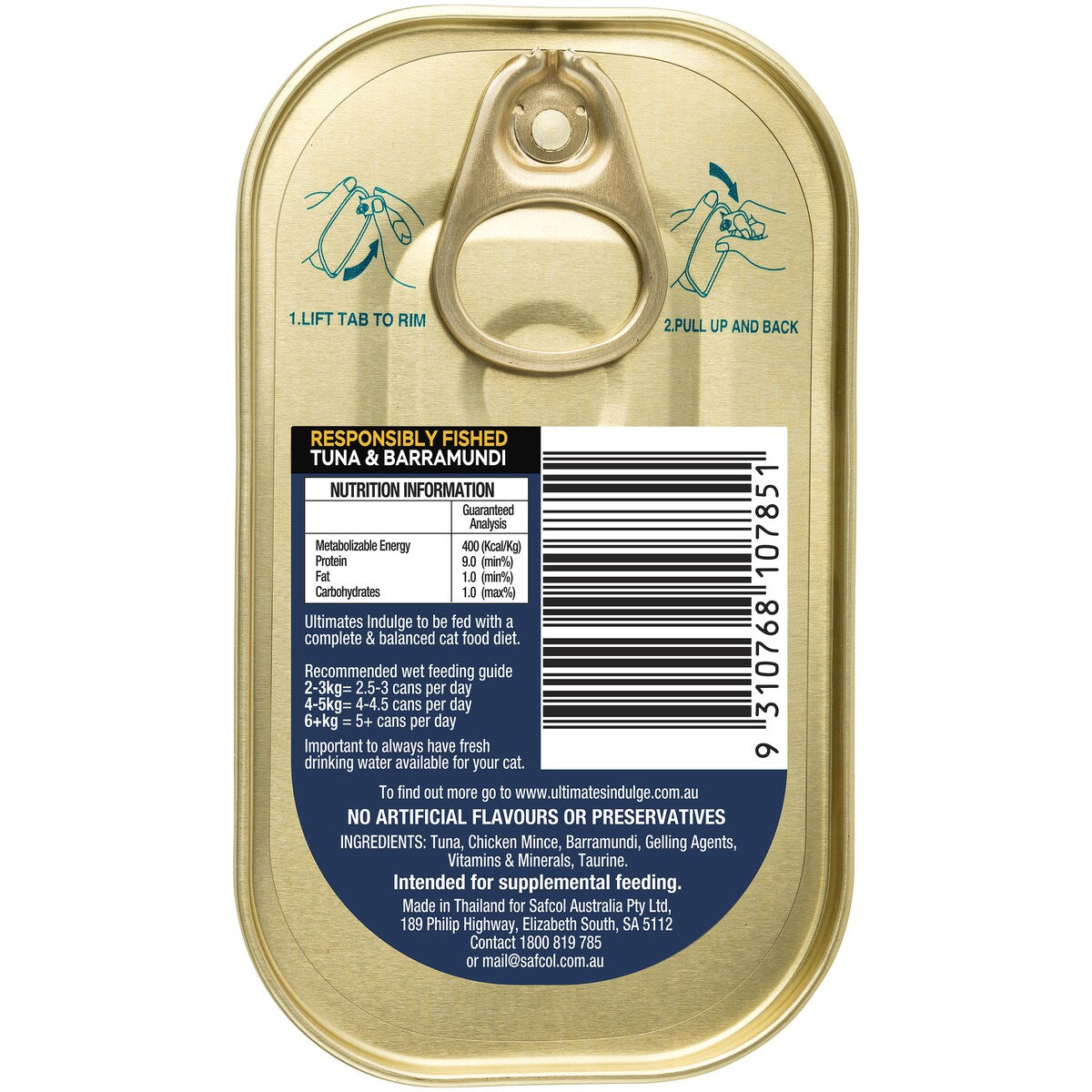 Ultimates Indulge Adult Cat Food Tuna & Barramundi 85g