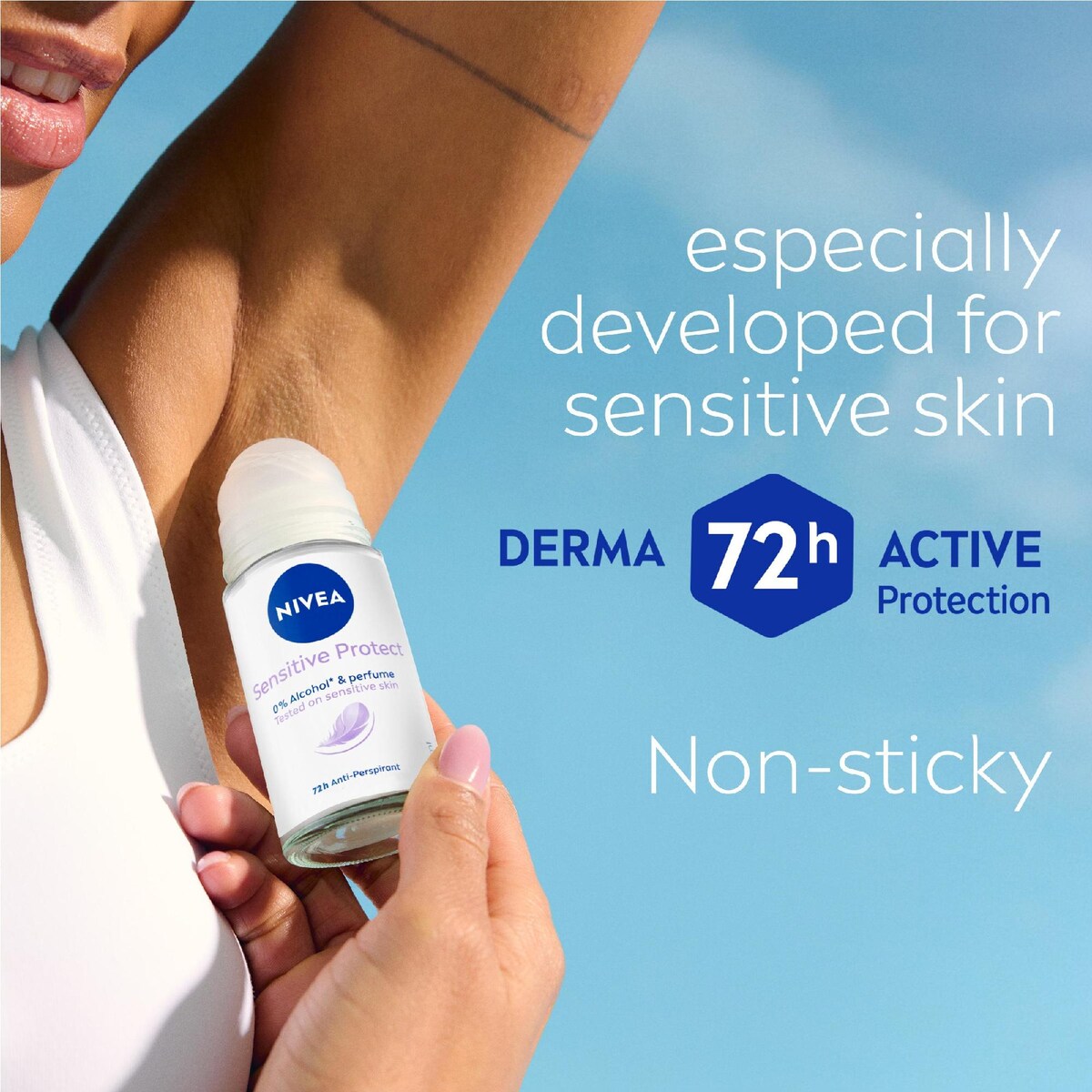 Nivea Sensitive Protect Roll On Antiperspirant Deodorant 50ml