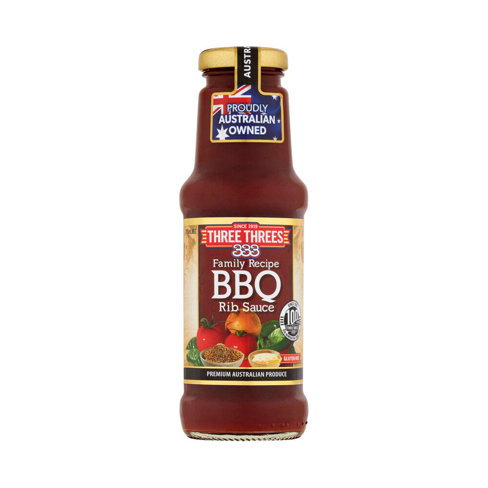 Three Threes Rib BBQ Sauce - 275mL