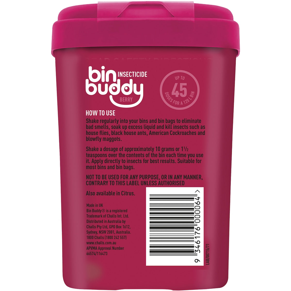 Bin Buddy Berry & Citrus 450g
