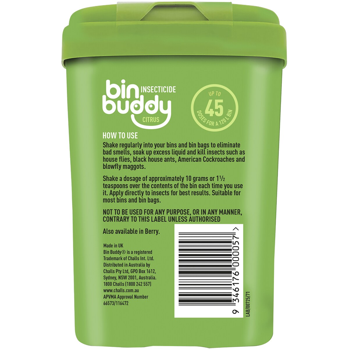 Bin Buddy Berry And Citrus 450g
