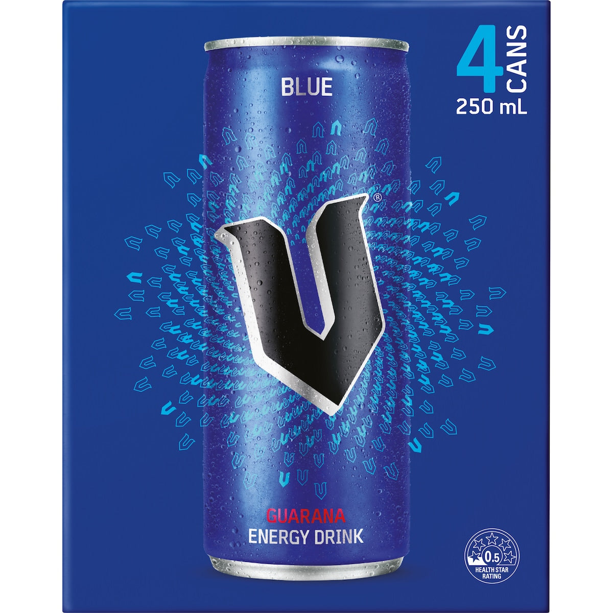 V Energy Blue 250ml X 4 Pack