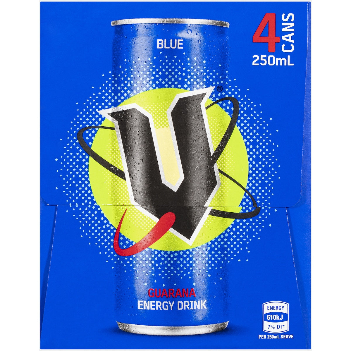 V Energy Blue 250ml X 4 Pack