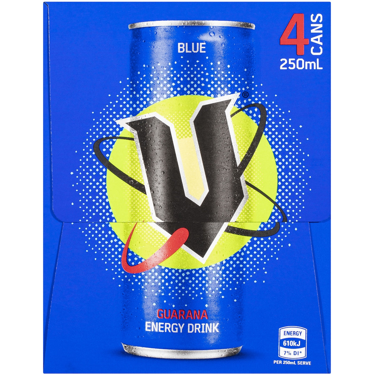 V Energy Blue 250ml X 4 Pack