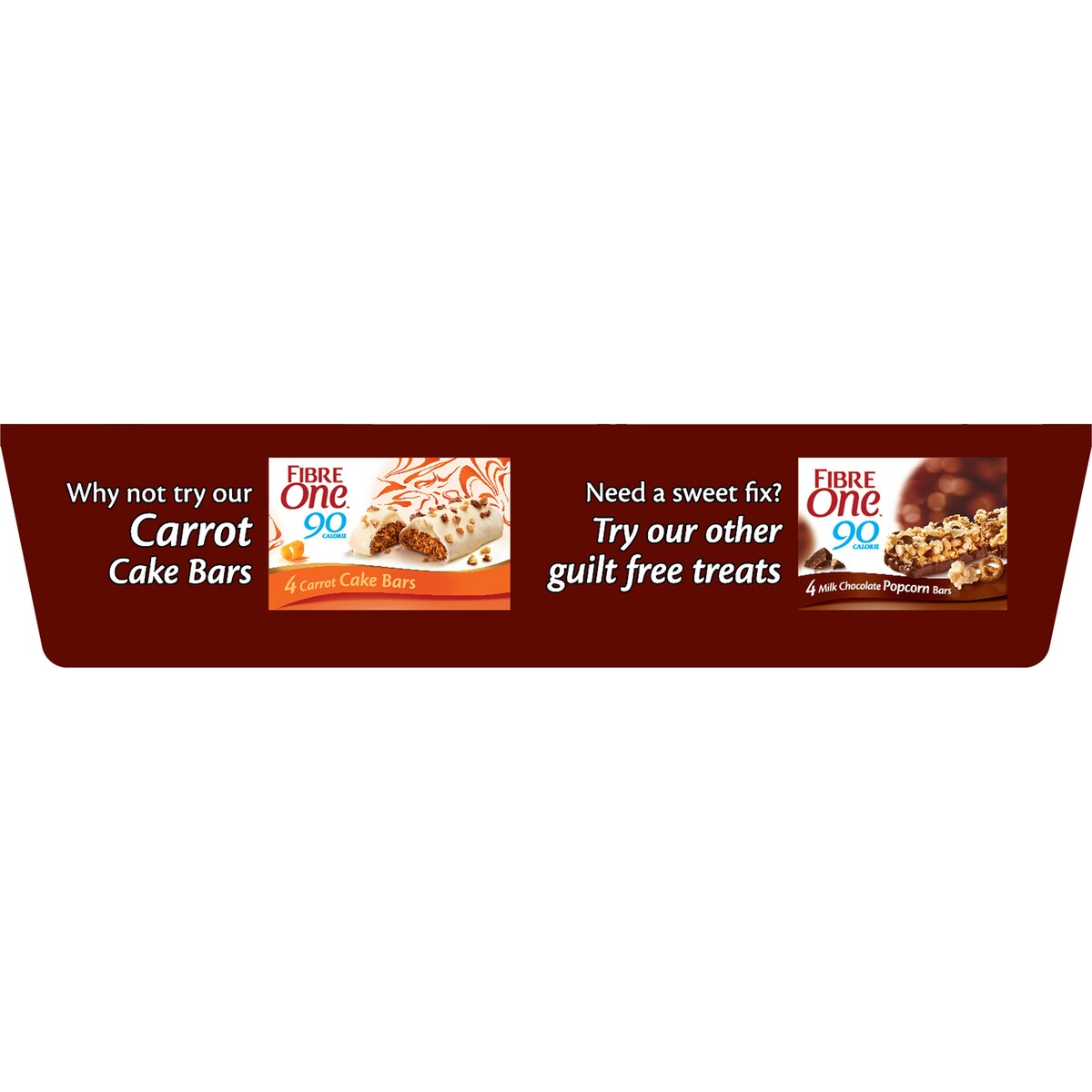 Fibre One 90 Calorie Triple Choc Cake Snack Bars 4 Pack