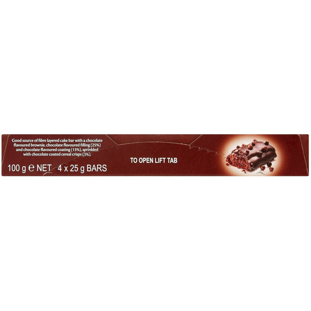 Fibre One 90 Calorie Triple Choc Cake Snack Bars 4 Pack
