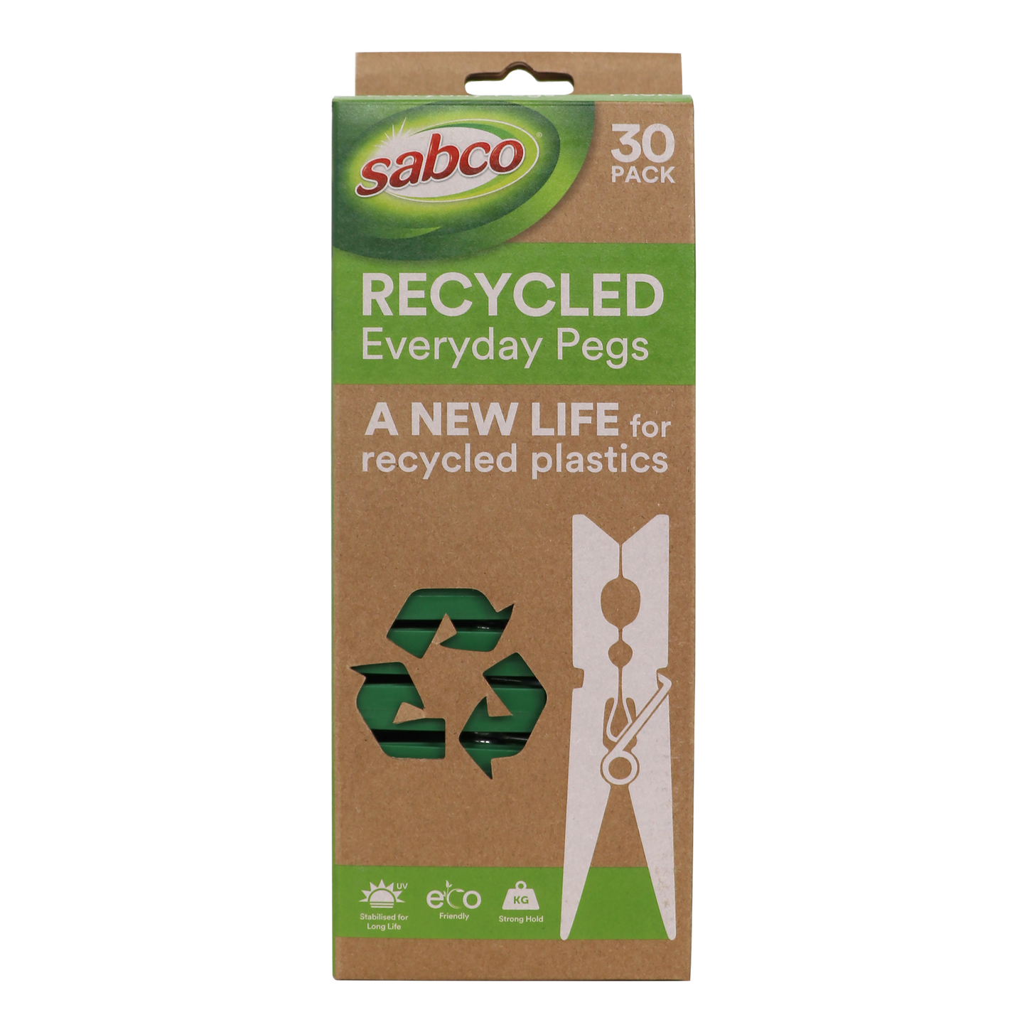 Sabco Everyday Pegs - 30 Pack - 90 x 235mm