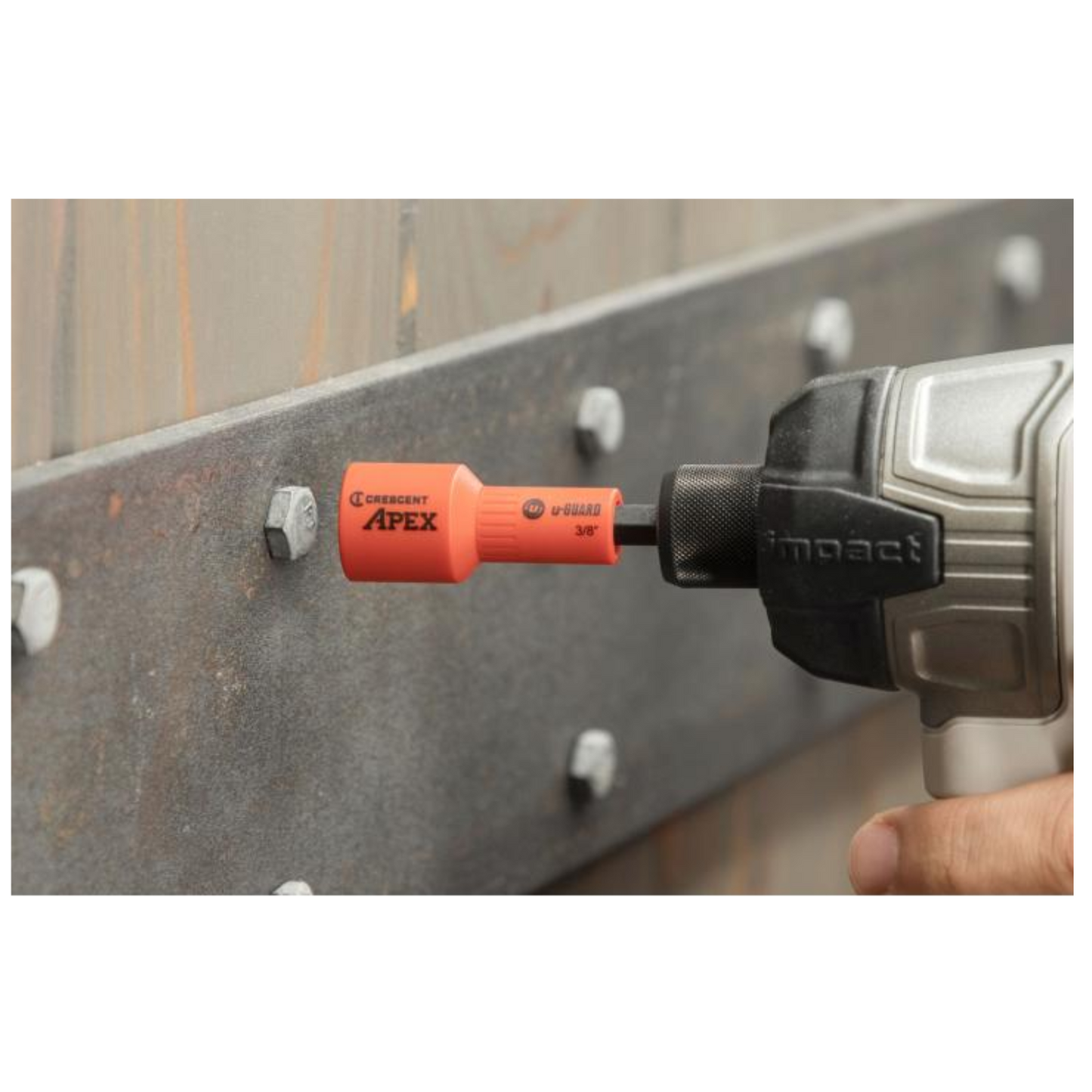 Crescent Apex U Guard Covered Magnetic Nutsetter - 3/8"