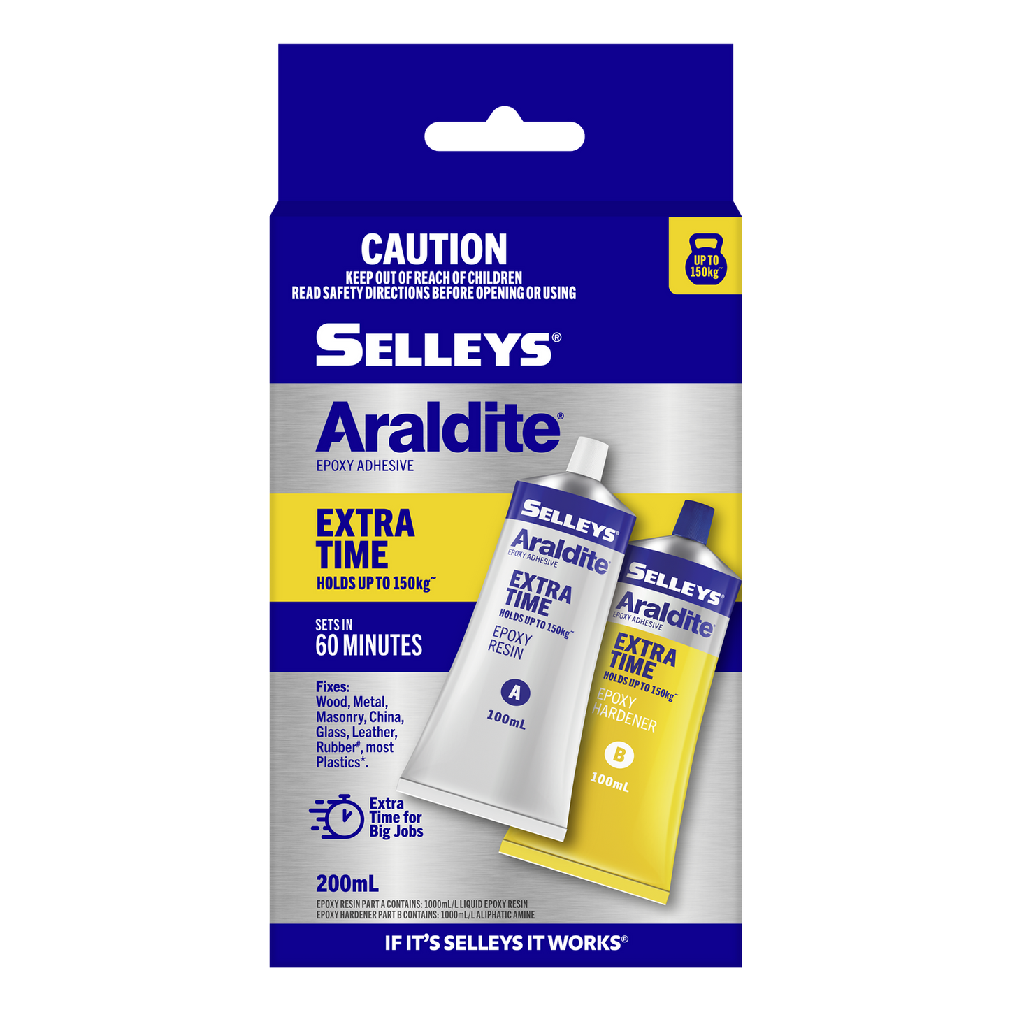 Selleys Araldite Extra Time Epoxy Adhesive - 200ml