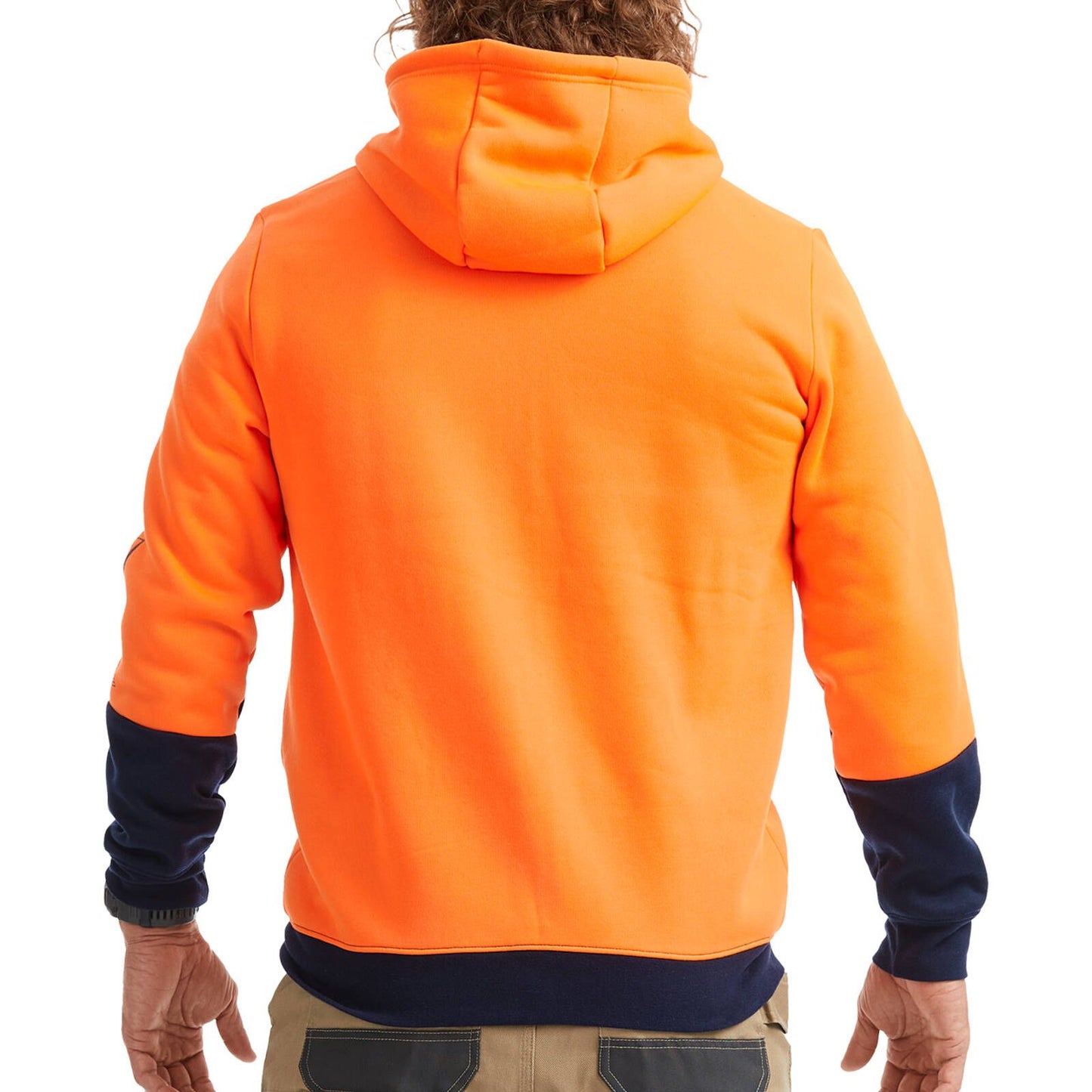 Tradie Hi Vis Orange Hoodie - Large
